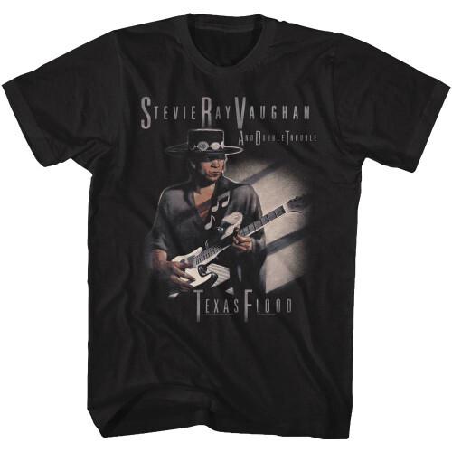 Stevie Ray Vaughan Texas Flood Too Black Adult TShirt Unisex T-Shirt L