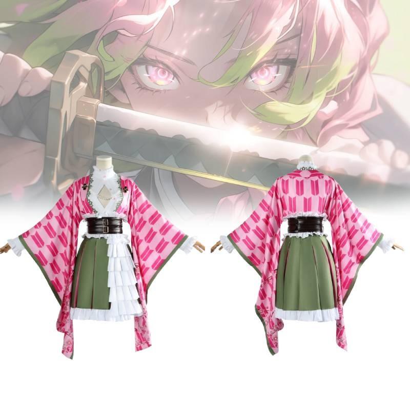 Kanroji Demon Slayer Mitsuri Cosplay Costume Japanese Style Kimono Outfit Gift