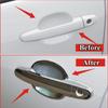 For Toyota RAV4 2001-2012 Chrome Door Handle Trim & Door Bowl Cover Car Styling 2004 2005 2006 2007 2008 2009 2010