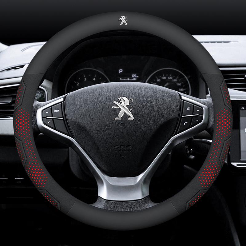 Car Steering Wheel Cover For Peugeot 106 107 108 206 207 208 301 307 308 406 407 408 508 607 2008 ZL 3008 4008 5008 GT RCZ Rifter