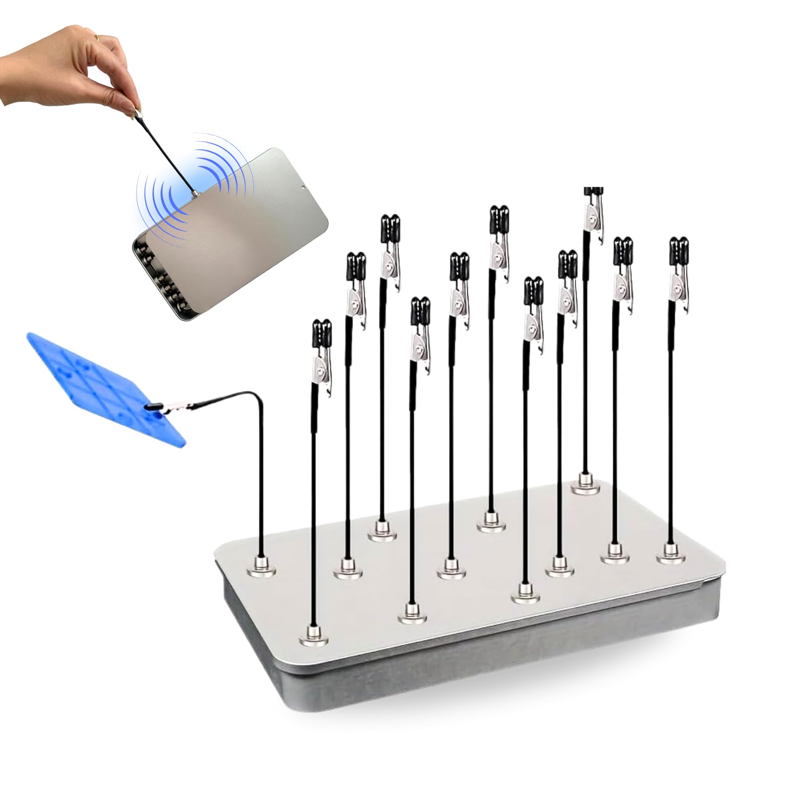 

Magnetic Painting Base and Painting Rod Set for Plastic and Perfect for and Soldering (12 Pieces) Models, Airbrush, Gunpla, More. Painting, Soldering,