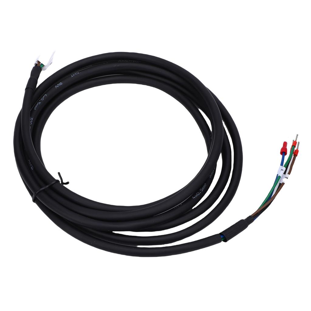 Servo Motor Low Power Power Cable Fit for A4 A5 A6 Flame Retardant Soft Easy Wiring 3.0m
