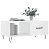 VidaXL Table basse Blanc brillant 90x50x40 cm Bois d'ingénierie 829206