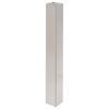 80x80 COLUMN FOR SQUARE FLAT BASE STAINLESS STEEL EFFECT FINISH HEIGHT H710