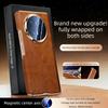 [[Dual-axis Protection] for Honor Magic V6 Case Luxurious Genuine Leather for Magsafe Wireless Charging Premium Back Phone Case