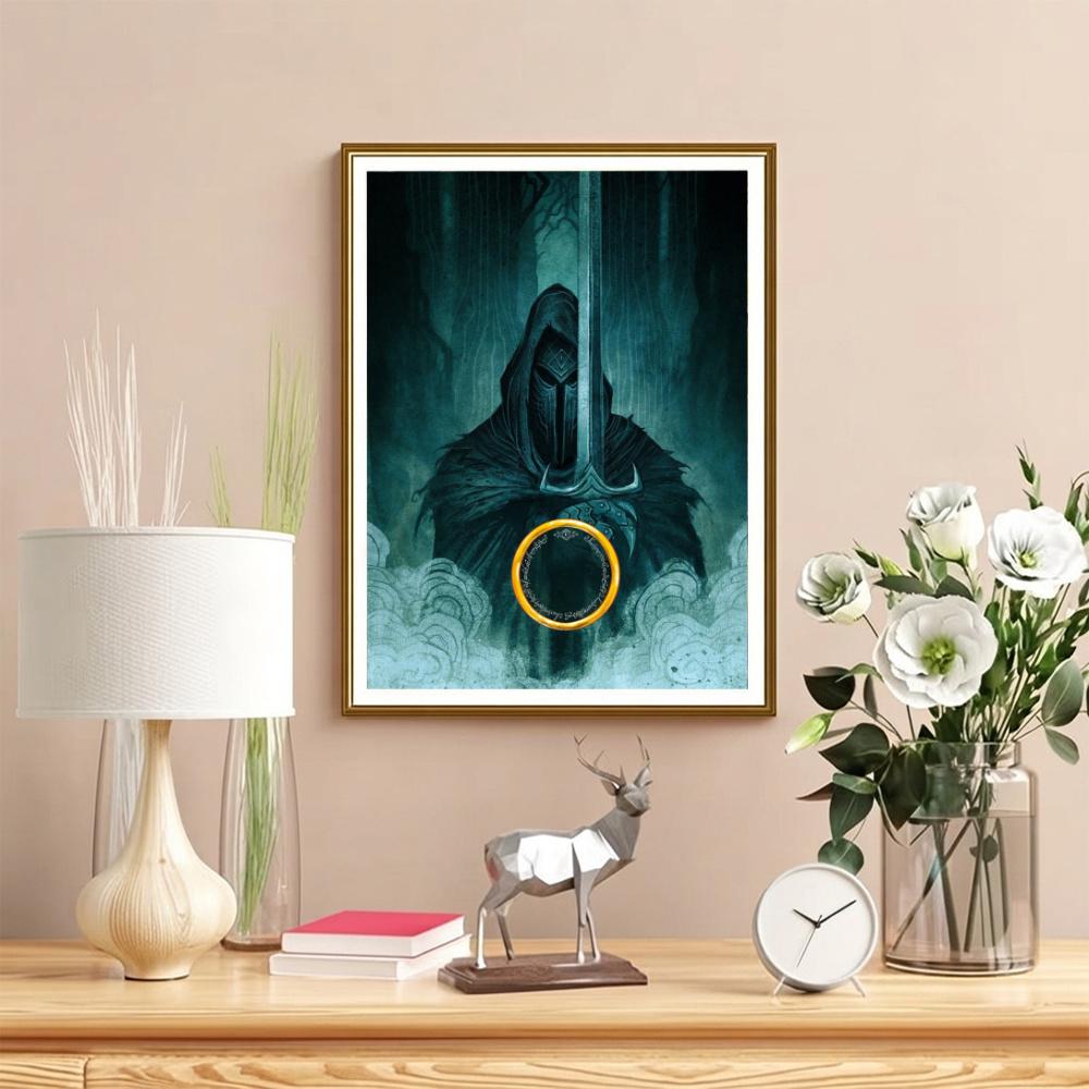 Mystical Owl Witch 5D Diy Diamond Paintings Mosaic Wall Round Diamond Art Painting Kits Embroidery Crystal Accessories Frameless