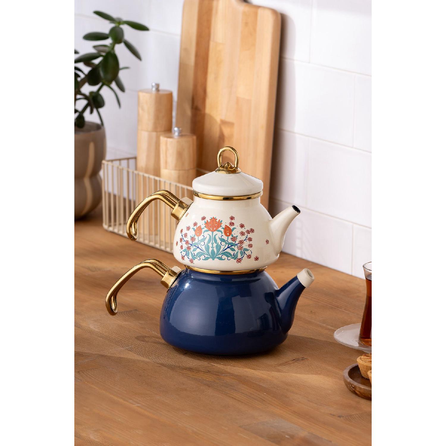

Hasbahe Enamel Teapot синий