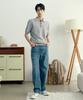 MINDBRIDGE [Couture] Collared Semi-Overfit Minimal Short Sleeve Knit - 2 Colors