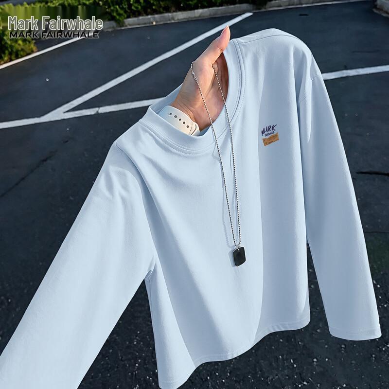 Mark Fairwhale Men's Cotton Long-Sleeve Casual T-Shirt