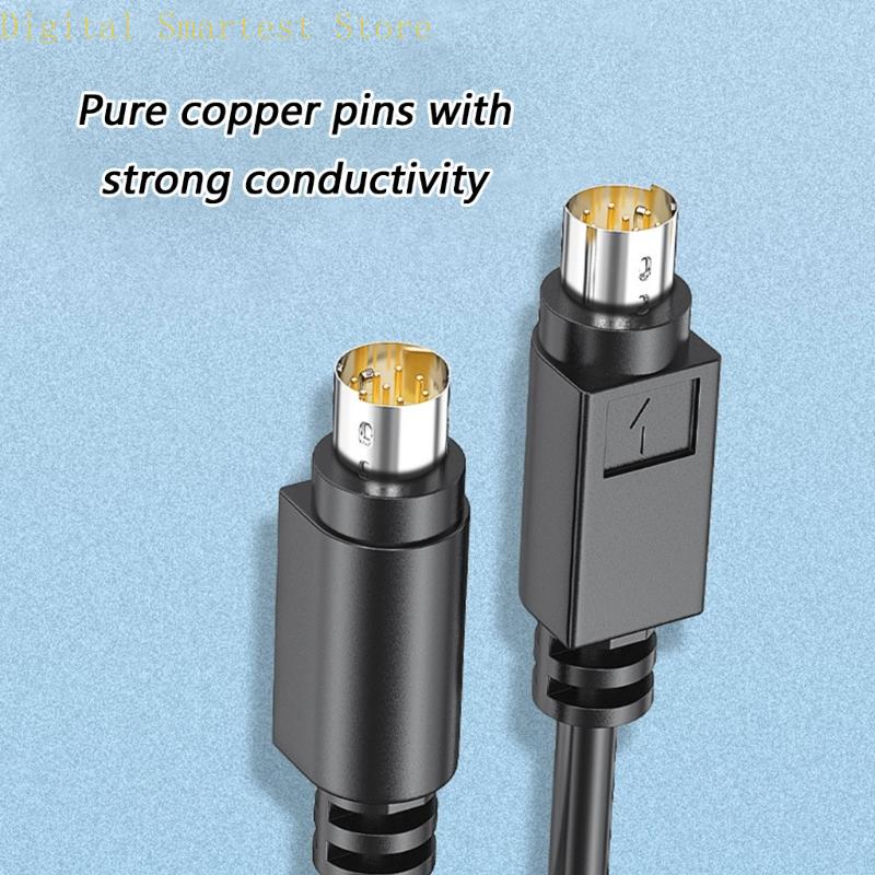 85AA MD8 8PIN Full Copper PLC Servo Programmer Cable Male To Male/Male To Female 1M/2M Industrial Data Transmission Line