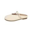 Flat Bottom Soft Bottom Bag Head Half Slippers Women's Outer Wear 2025 New Spring and Summer Cool Slippers Mary Jane Gentle Evening Shoes