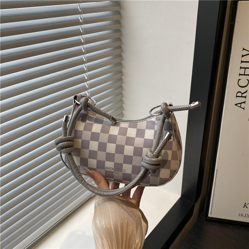 Summer New Popular Plaid Handbag 2025 Popular Versatile Messenger Bag Fashion Trend Shoulder Underarm Bag Women