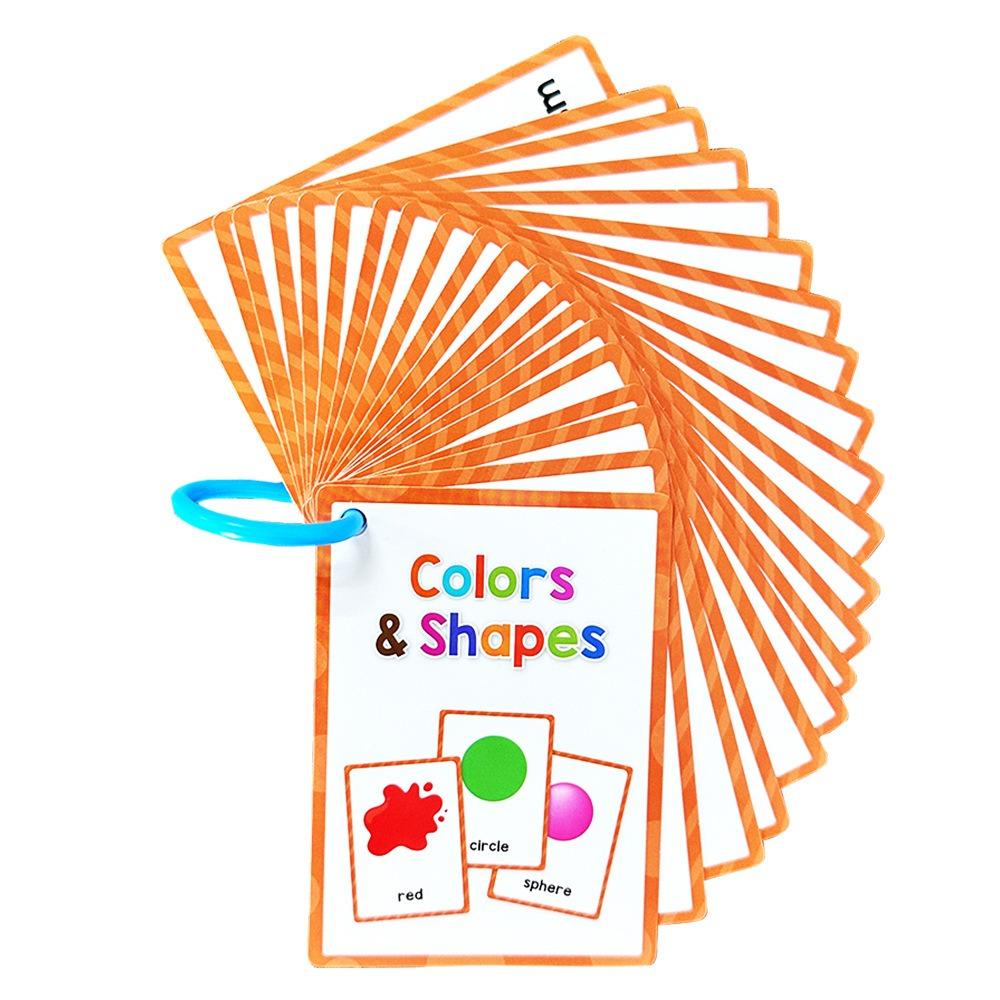 Montessori Flashcards Early Educational Double Side Vocabulary Cards Toddler Teaching Aids English Vocabulary