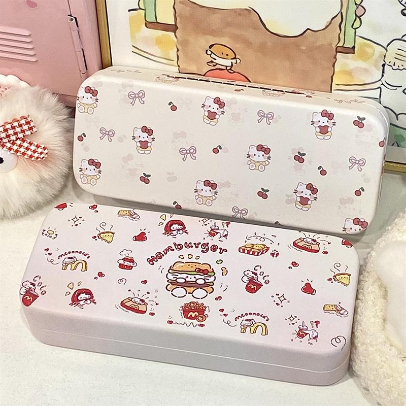 Cartoon Cute  Glasses Case Portable Contact Lens Storage Box For Women Anime Kawaii Sunglasses Protective Case Gifts