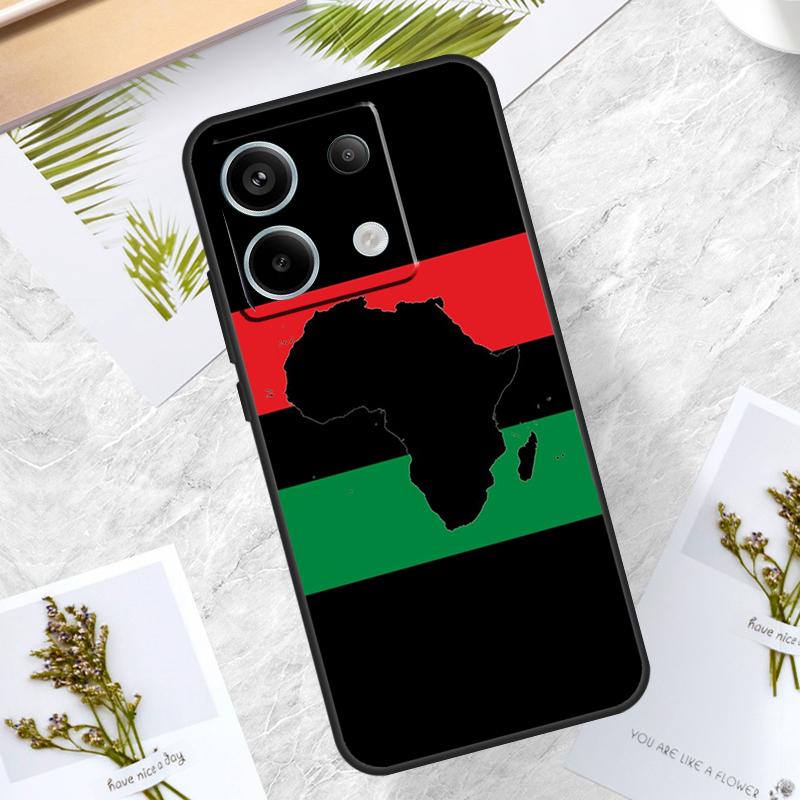 Africa Map Case For Xiaomi Redmi Note 14 Pro 12 11 10 13 15 Pro Plus Redmi 15 14C 10C 12C 13C 15C Cover