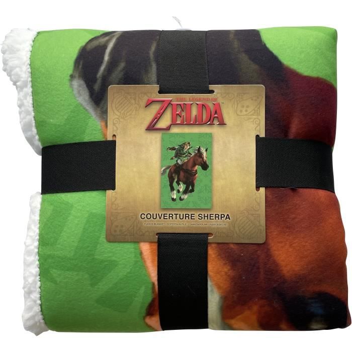 Couverture Sherpa - ZELDA - Link et Epona - 100 x 150 cm