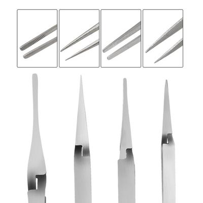 116-158mm Tweezers Hand Tools Inverse Precision Reverse Fixed