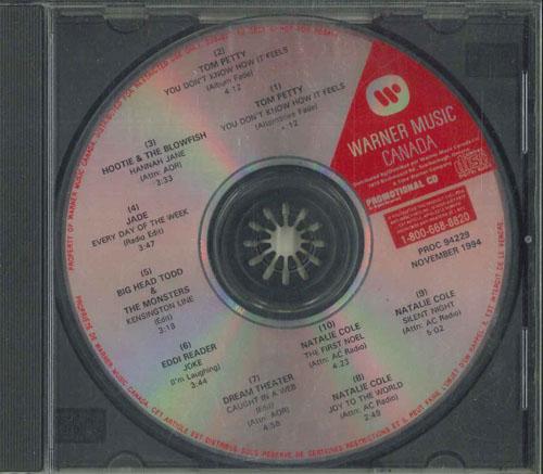 CD РАЗЛИЧНЫЕ  Warner Music Canada  Warner Music C PROC94229 WARNER MUSIC CA 1994 Канада Рок Б/у