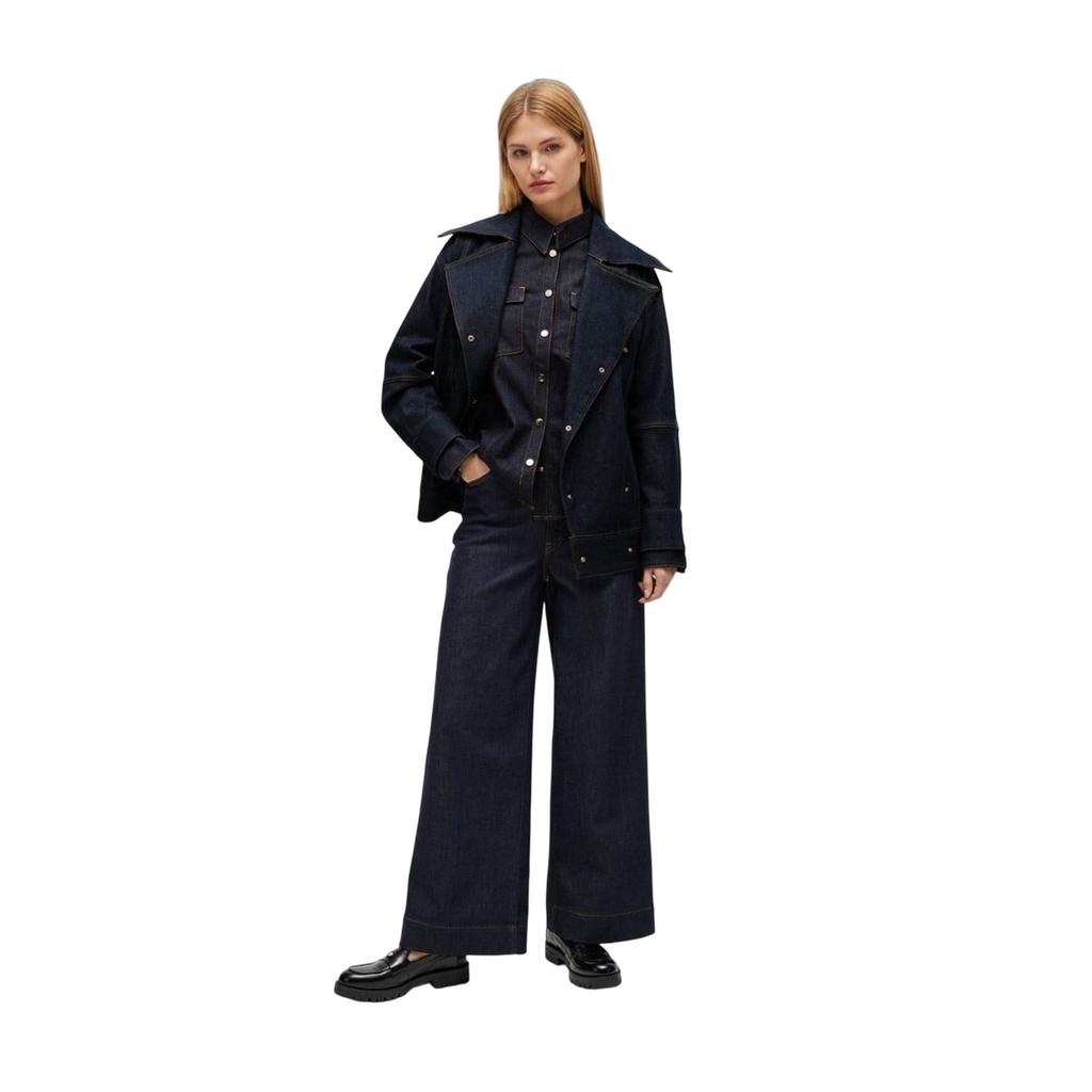 Boss Womens/Ladies Stretch-Cotton Denim Shirt