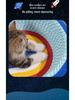 Durable Starry Sky Cat Bed & Scratching Board: Large Oval All-Season Toy
