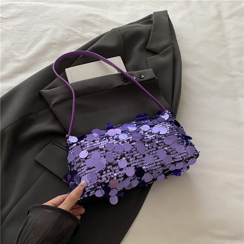 Nova Bolsa de Ombro com Lantejoulas da Moda para Mulheres Bolsa Tote Grande Capacidade Bolsa de Viagem