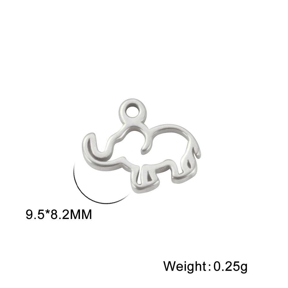 5pcs/lot Stainless Steel Pendants for Earring Necklace Bracelet Jewelry Making Cat Dog Bird Sun Moon Pentacle Gold Charms