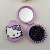 Cute KT Cat Mini Air Cushion Travel Comb for Girls - Portable Cartoon Massage Brush