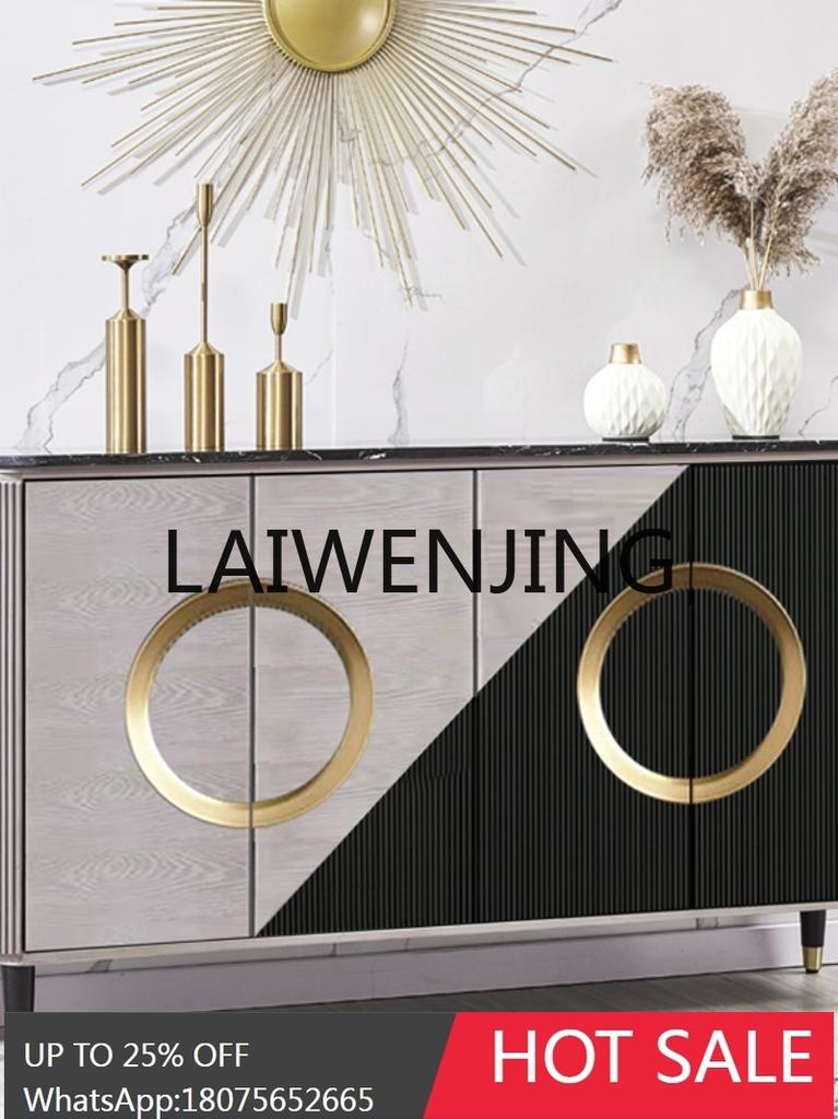 RWJ Simple Entry Door Living Room Wall Marble Storage Sideboard Cabinet Entrance Cabinet