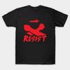 Men Black Print T-shirt Resist No-Cut Transfer Paper Print Cotton Tshirt