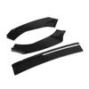3 Sections Front Bumper Splitter Lip Spoiler Replacement for MK7 MK7.5 GTD R 2013?2020Gloss Black