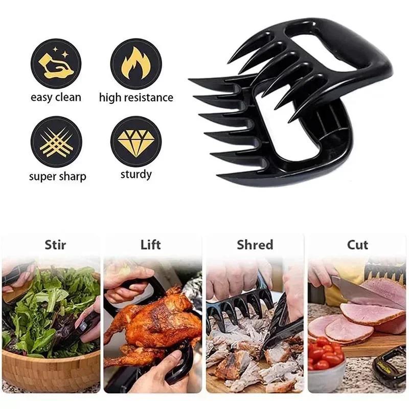 Bear Claw Grinder Tear Meat Tools Bear Claw  BBQ Fork To Tear Meat Food Fork Points As Meat Barbecue Tools In The Kitchen