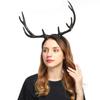 Antlers Headband Halloween Elk Headwear for Halloween Party Wear Deer Horn Hair Band Christmas Headpiece Party Supplies