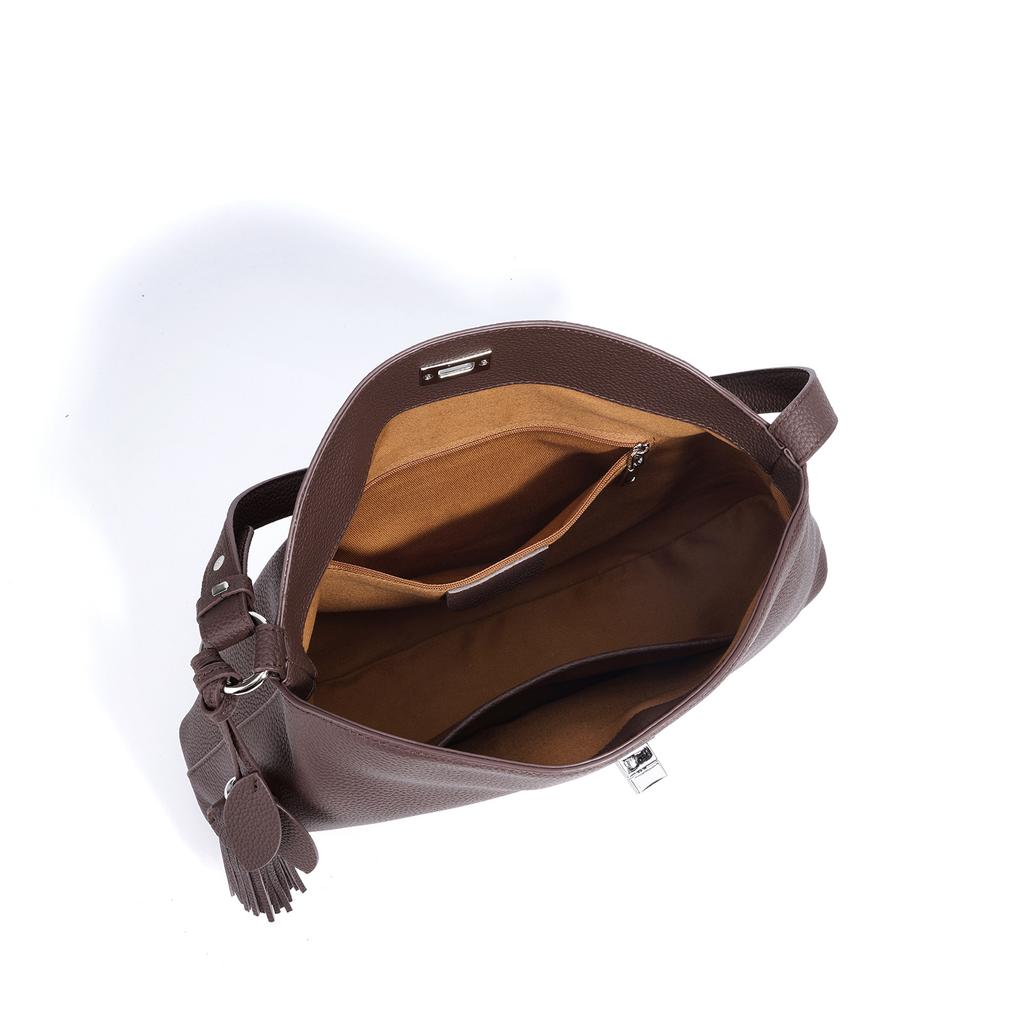 2026 New Genuine Cowhide Tote Bag Large Capacity Shoulder Bag for Women Stylish Axillary Bag