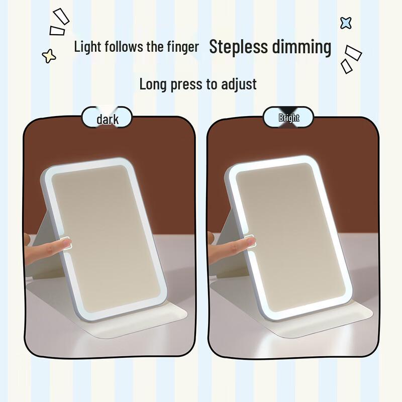 MINISO Line Dog Klappbarer LED-Kosmetikspiegel