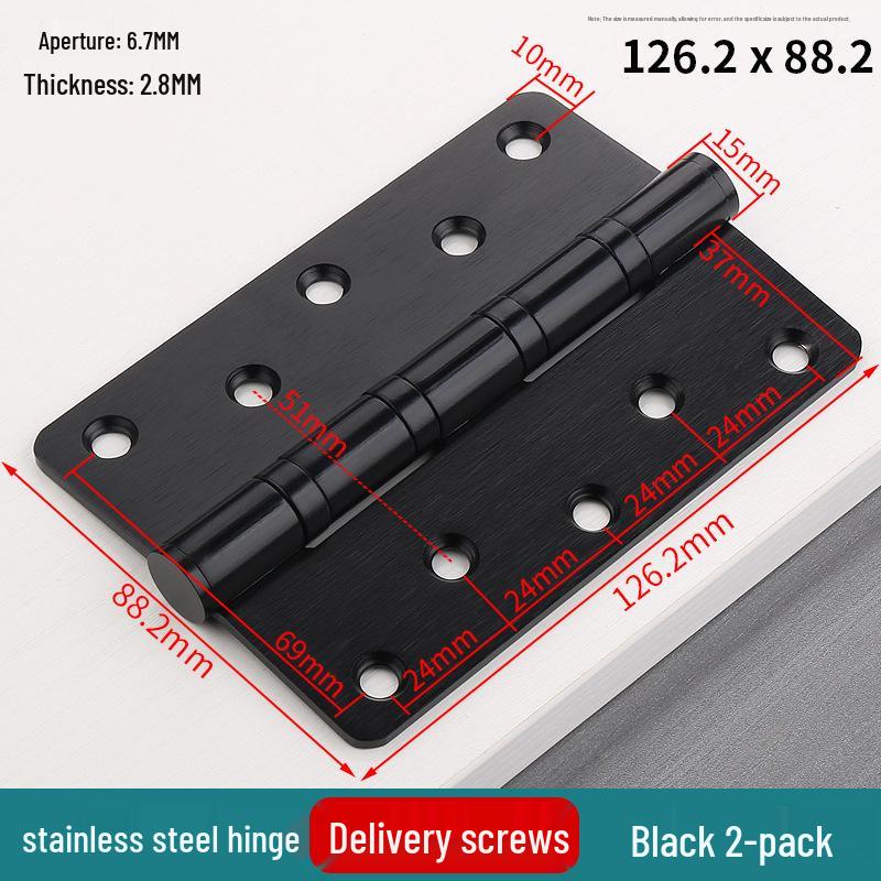 Silent Stainless Steel Aluminum Alloy Invisible Door Hinge for Indoor Folding Door and Window.