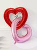 1pc 42 inch hollow love aluminum foil balloon, suitable for birthday parties, anniversaries, photo shoots