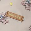 Paul Joe Break Time Marks Bear Latte Lunch Drawstring Bag & PAJB-TB08-BE