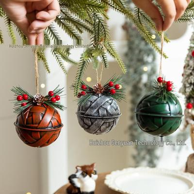 Ornements de cloches de Noël multicolores pour la décoration d'arbre et de scène