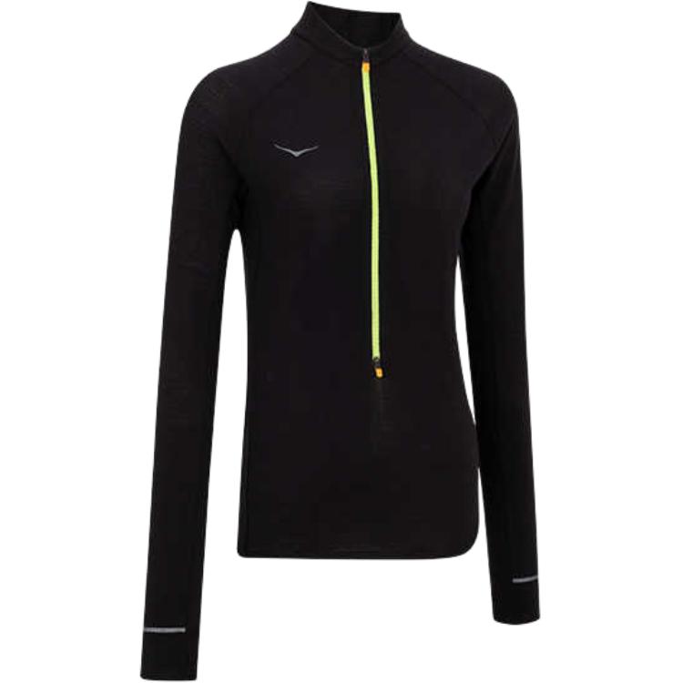 

Hoka One One Базовый слой Серия Outdoor Удобная Приятная к коже Облегающая Футболка с длинным рукавом Женские топы Черный 1156112 XS