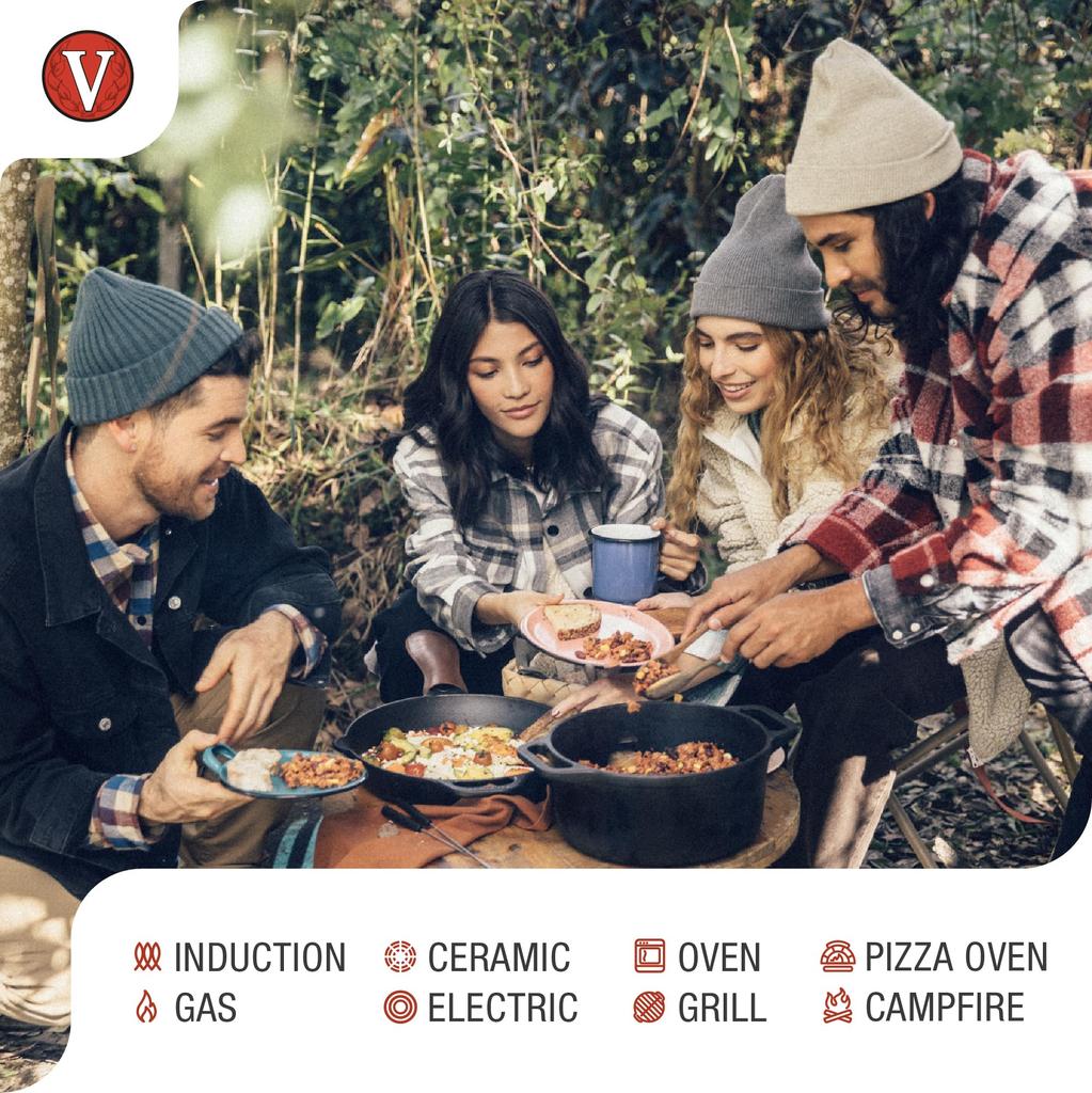 [Authentic Japanese Product] VICTORIA 10-inch Cast Iron Skillet Frying Pan, 25cm, SKL210, Pre-Seasoned (10-inch)