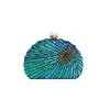Shell Shape Women's Clutch Bag Sequin Purses and Handbags Luxury Designer Retro Embroidery Evening Bag Female Party Handbag