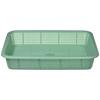 Hogdseirrs Sekisui PP Square Basket, Shallow, Small, Light Green, K543