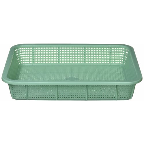 Hogdseirrs Sekisui PP Square Basket, Shallow, Small, Light Green, K543