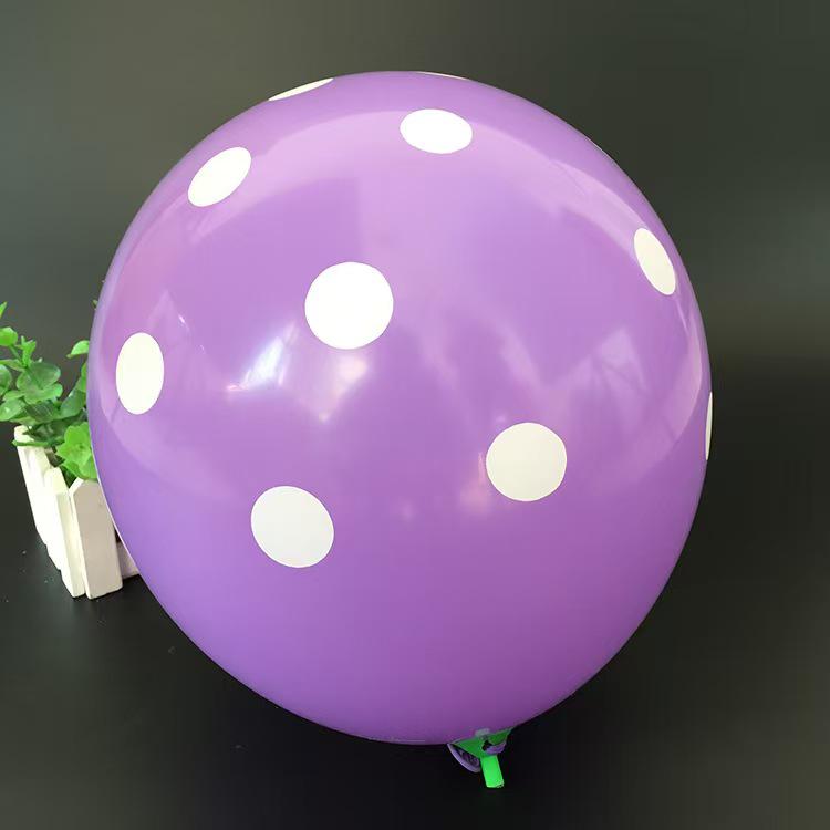 Candy Color Polka Dot Balloons 12" 280g for Children's Day & School Event Decoration