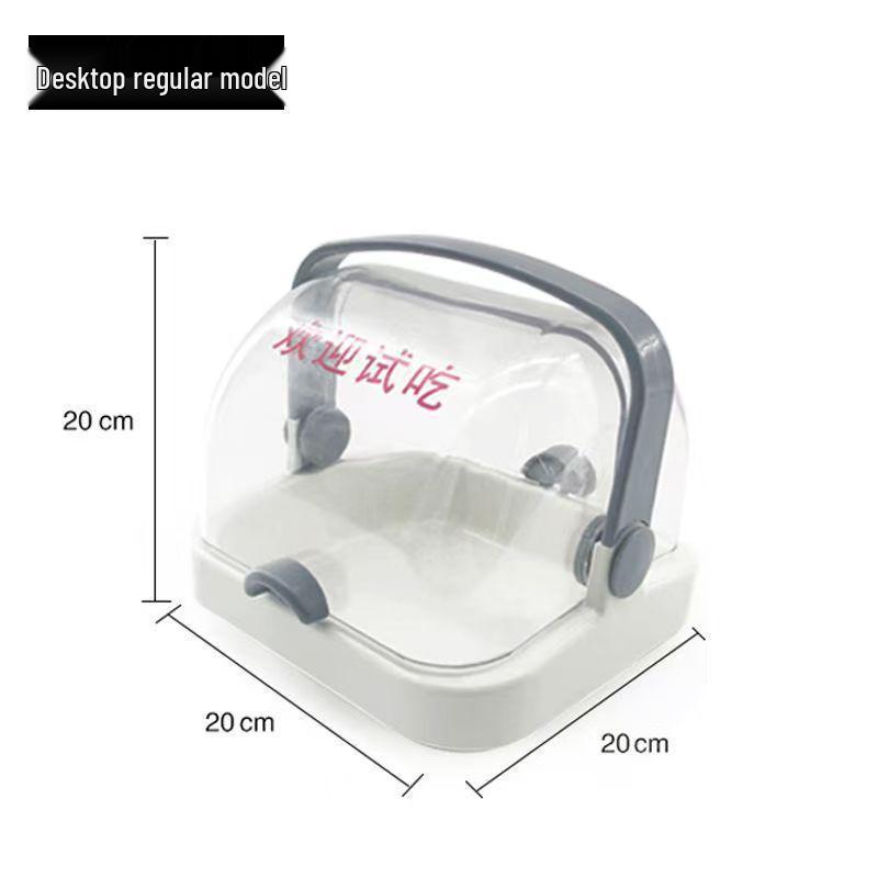 Round Transparent Fresh-Keeping Box with Lid for Fruit Tasting and Snack Display
