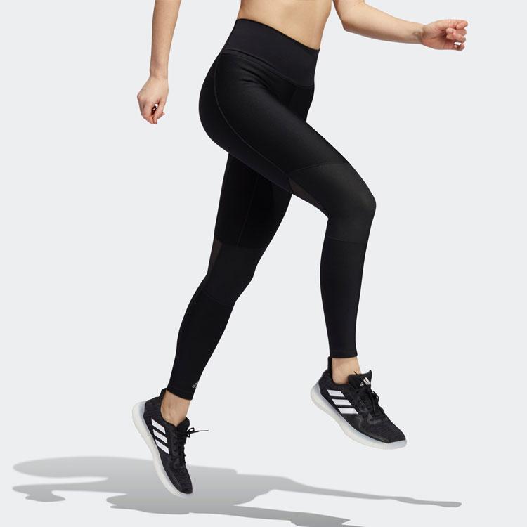 Adidas Solid Color Logo Fitness Joggers Women Bottoms Black FT8077