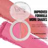 5pcs Dual-Color Blush Palette Set, Pure Mineral Powder Duo Blusher, Natural Matte and Shimmer Face Makeup, Long-Lasting Cheek Blush Compact for Women
