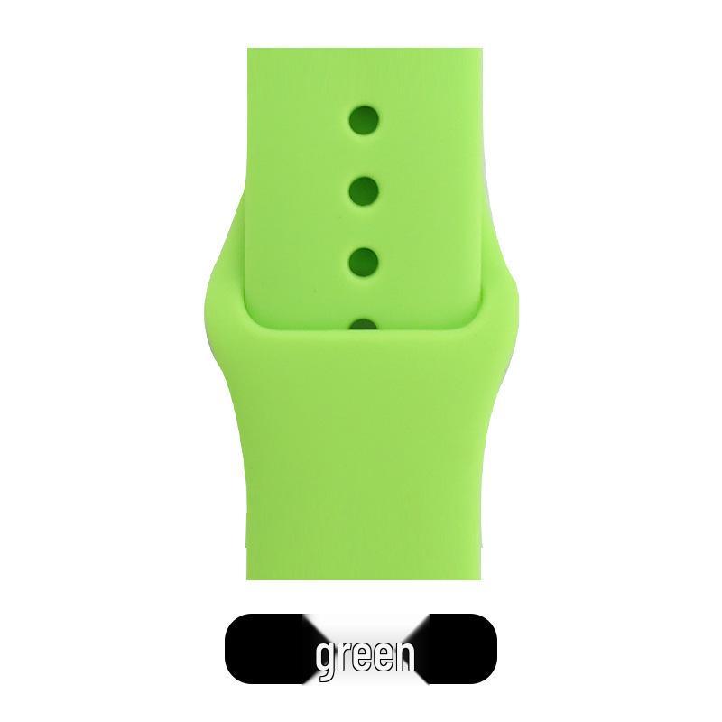 Apple Classic Solid Silicone Strap for iWatch 9/Ultra – Durable Solid Color Band