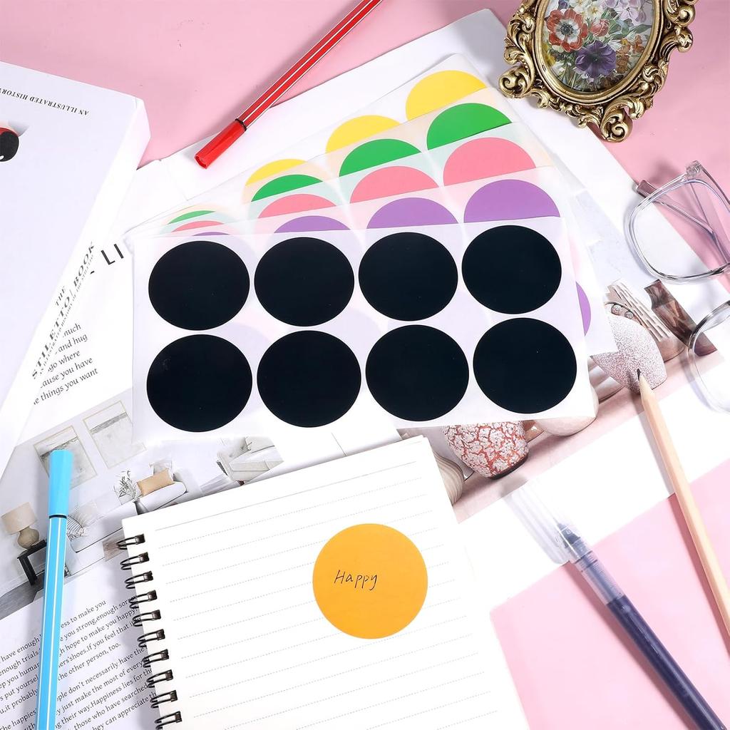 2 Inch Colored Dot Stickers, 400 Pcs Round Color Coding Labels, Removable Writable Circle Sticky Stickers for Organizing, Sorting, Pricing, Garage,