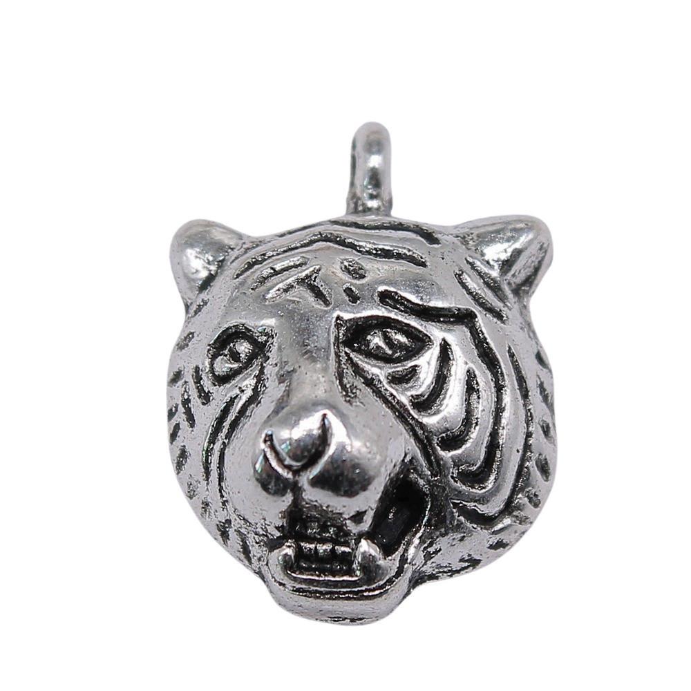 Retro Leopard Charms Metal Animal Pendants For Jewelry Making Handmade Supplies